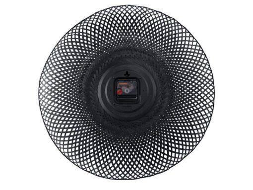 Wandklok NeXtime Vortex 60 cm zwart