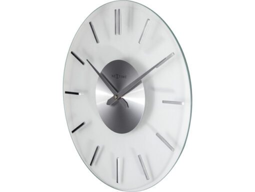 Wandklok NeXtime dia. 26 cm, glas, Stripe