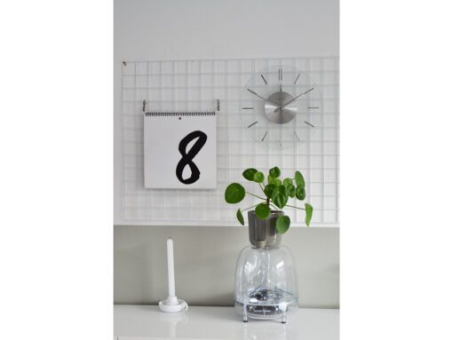 Wandklok NeXtime dia. 26 cm, glas, Stripe