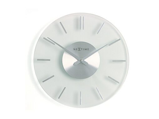 Wandklok NeXtime dia. 26 cm, glas, Stripe