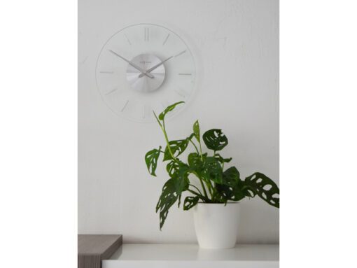 Wandklok NeXtime dia. 26 cm, glas, Stripe