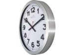 Wandklok NeXtime dia. 35 cm, aluminium, wit, 'Station'      Radio Controlled (DCF)