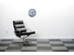 Wandklok NeXtime dia. 35 cm, geborsteld aluminium, 'Station'