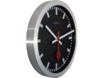 Wandklok NeXtime dia. 35 cm, geborsteld aluminium, 'Station'