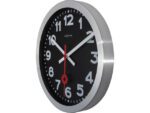 Wandklok NeXtime dia. 35 cm, geborsteld aluminium, 'Station'