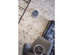 Wandklok NeXtime dia. 35 cm, geborsteld aluminium, 'Station'