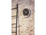 Wandklok NeXtime dia. 35 cm, geborsteld aluminium, 'Station'