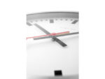 Wandklok NeXtime dia. 35 cm, geborsteld aluminium, 'Station'