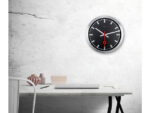 Wandklok NeXtime dia. 35 cm, geborsteld aluminium, 'Station'