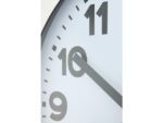 Wandklok NeXtime dia. 35 cm, geborsteld aluminium, 'Station'