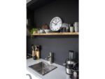 Wandklok NeXtime dia. 35 cm, geborsteld aluminium, 'Station'