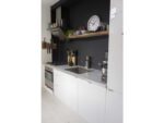 Wandklok NeXtime dia. 35 cm, geborsteld aluminium, 'Station'
