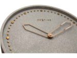 Wandklok NeXtime dia. 35 cm, polyresin, grijs
