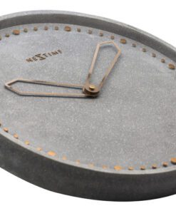 Wandklok NeXtime dia. 35 cm, polyresin, grijs
