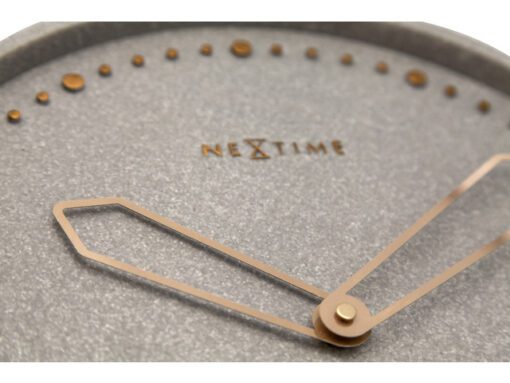 Wandklok NeXtime dia. 35 cm, polyresin, grijs