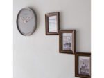 Wandklok NeXtime dia. 35 cm, polyresin, grijs