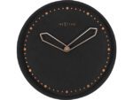 Wandklok NeXtime dia. 35 cm, polyresin, zwart