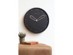 Wandklok NeXtime dia. 35 cm, polyresin, zwart