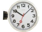 Wandklok NeXtime dia. 38 cm, aluminium/glas, wit
