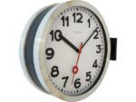 Wandklok NeXtime dia. 38 cm, aluminium/glas, wit