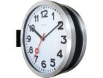 Wandklok NeXtime dia. 38 cm, aluminium/glas, wit