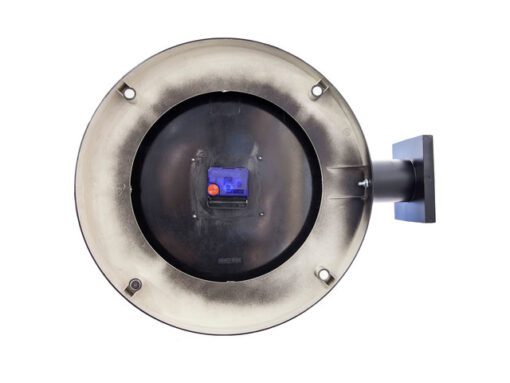 Wandklok NeXtime dia. 38 cm, aluminium/glas, wit