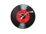 Wandklok NeXtime dia. 43 cm, glas, 'Vinyl Tap'