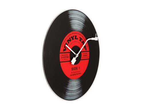 Wandklok NeXtime dia. 43 cm, glas, 'Vinyl Tap'