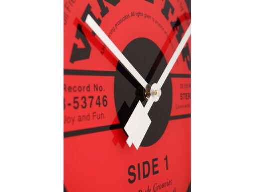 Wandklok NeXtime dia. 43 cm, glas, 'Vinyl Tap'