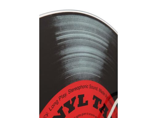 Wandklok NeXtime dia. 43 cm, glas, 'Vinyl Tap'