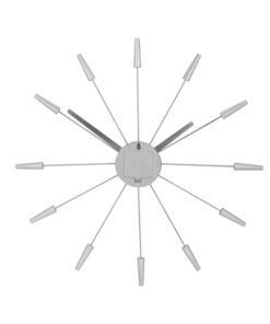 De NeXtime Plug Inn wandklok is een moderne en stijlvolle klok met een kunststof zilver design. Met behulp van schroefdraad kunt u deze klok eenvoudig zelf in elkaar zetten. Deze klok is tijdloos en heeft een duurzaam ontwerp. Afm. 58cm