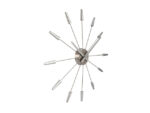 Wandklok NeXtime dia. 58 cm, metaal, zilver, 'Plug inn'
