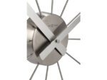 Wandklok NeXtime dia. 58 cm, metaal, zilver, 'Plug inn'