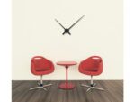 Wandklok NeXtime dia. 85 cm, aluminium, zwart, Hands