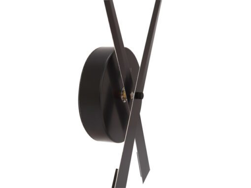 Wandklok NeXtime dia. 85 cm, aluminium, zwart, Hands