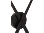 Wandklok NeXtime dia. 85 cm, aluminium, zwart, Hands