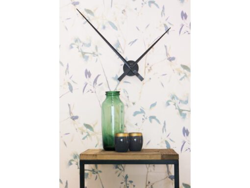 Wandklok NeXtime dia. 85 cm, aluminium, zwart, Hands