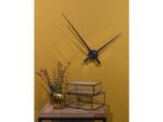 Wandklok NeXtime dia. 85 cm, aluminium, zwart, Hands