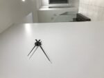 Wandklok NeXtime dia. 85 cm, aluminium, zwart, Hands