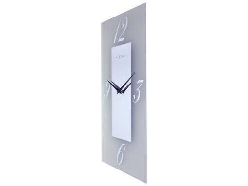Wandklok Nextime 20x50cm glas Frosted/Mirror Dali