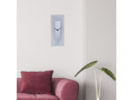 Wandklok Nextime 20x50cm glas Frosted/Mirror Dali
