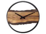 Wandklok Nextime 30cm Forest hout/metaal stil uurwerk