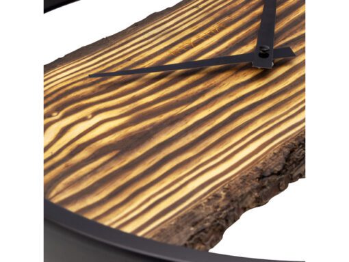 Wandklok Nextime 45cm Forest Large hout/metaal stil uurwerk