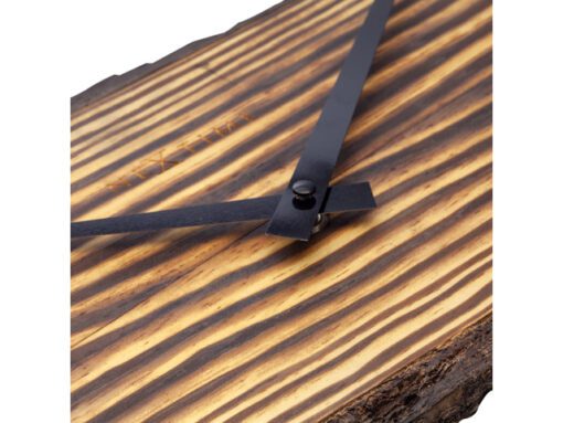 Wandklok Nextime 45cm Forest Large hout/metaal stil uurwerk