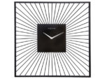 Wandklok Nextime 45x45x15 zwart metaal Vasco Square