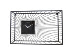 Wandklok Nextime 70x45x15 cm zwart metaal Vasco