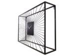 Wandklok Nextime 70x45x15 cm zwart metaal Vasco