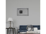Wandklok Nextime 70x45x15 cm zwart metaal Vasco