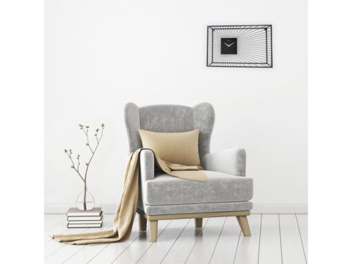 Wandklok Nextime 70x45x15 cm zwart metaal Vasco