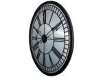 Wandklok Nextime Cleopatra Mirror dia 56cm glas zwart